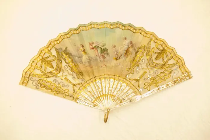 Framed Print : Fan, France, c. 1880. Creator: Unknown Framed Print : Fan, France, c. 1880. Creator: Unknown