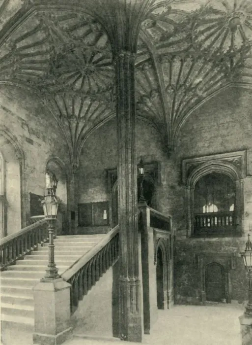 Framed Print : Fan Pillar and Roof Outside Christchurch Hall, 1902. Creator: Charles Gillman & Co Framed Print : Fan Pillar and Roof Outside Christchurch Hall, 1902. Creator: Charles Gillman & Co