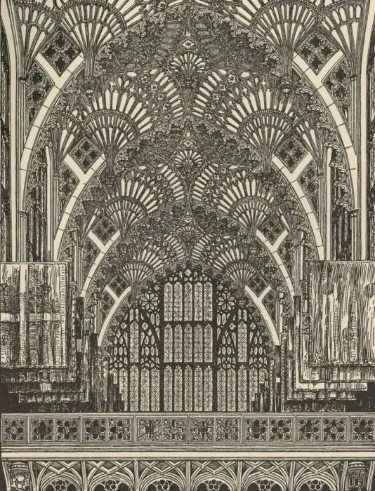 Framed Print : Fan Vaulting, (1931). Artist: Charles Henry Bourne Quennell Framed Print : Fan Vaulting, (1931). Artist: Charles Henry Bourne Quennell