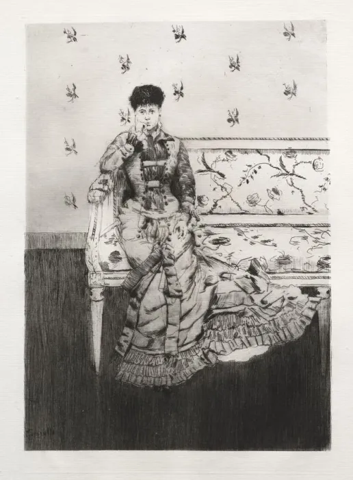 Framed Print : Fancy, 1877. Creator: Norbert Goeneutte (French, 1854-1894) Framed Print : Fancy, 1877. Creator: Norbert Goeneutte (French, 1854-1894)