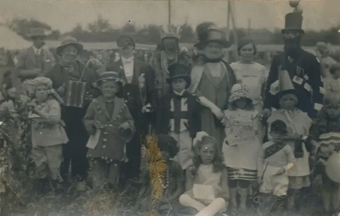 Framed Print : Fancy dress competition, c1900 Framed Print : Fancy dress competition, c1900