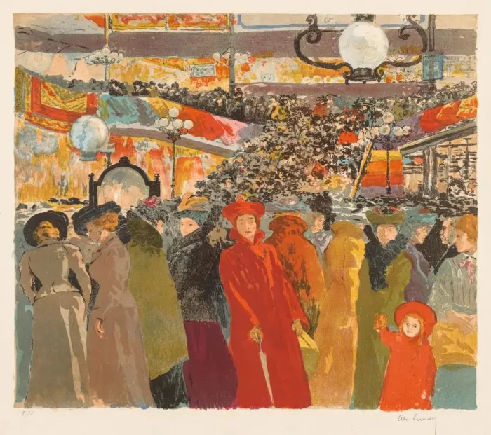 Framed Print : The Fancy Goods Store, 1902. Creator: Alexandre Lunois (French, 1863-1916) Framed Print : The Fancy Goods Store, 1902. Creator: Alexandre Lunois (French, 1863-1916)