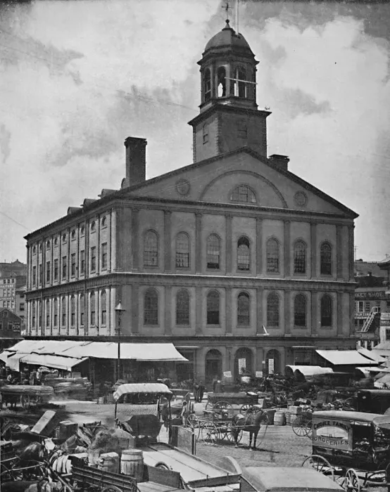 Framed Print : Faneuil Hall, Boston, c1897. Creator: Unknown Framed Print : Faneuil Hall, Boston, c1897. Creator: Unknown