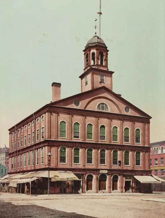Framed Print : Faneuil Hall, Boston, c1900. Creator: Unknown Framed Print : Faneuil Hall, Boston, c1900. Creator: Unknown