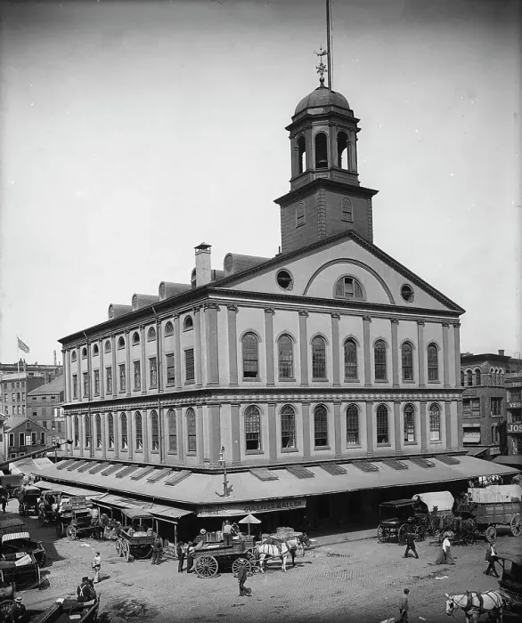 Framed Print : Faneuil Hall, Boston, Mass. between 1890 and 1906. Creator: Unknown Framed Print : Faneuil Hall, Boston, Mass. between 1890 and 1906. Creator: Unknown