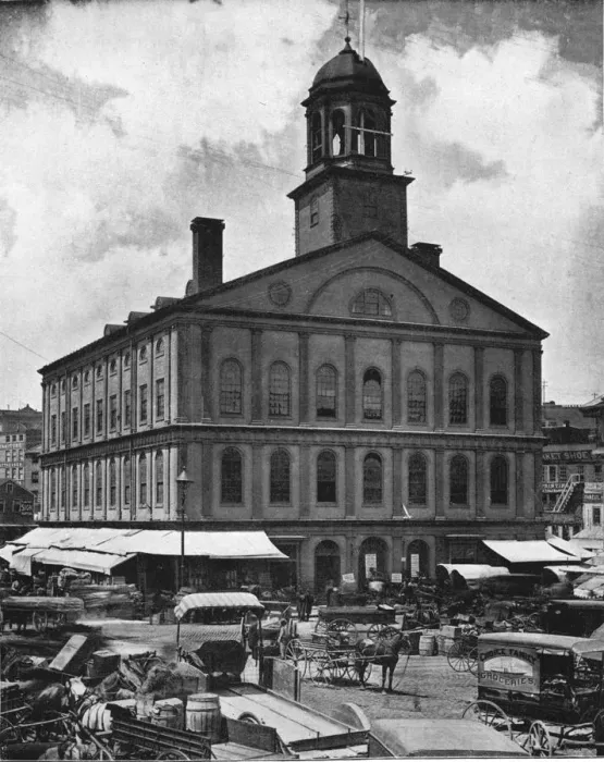 Framed Print : Faneuil Hall, Boston, USA, c1900. Creator: Unknown Framed Print : Faneuil Hall, Boston, USA, c1900. Creator: Unknown