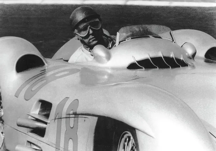 Framed Print : Fangio, French Grand Prix, Rheims, France, 1954 Framed Print : Fangio, French Grand Prix, Rheims, France, 1954