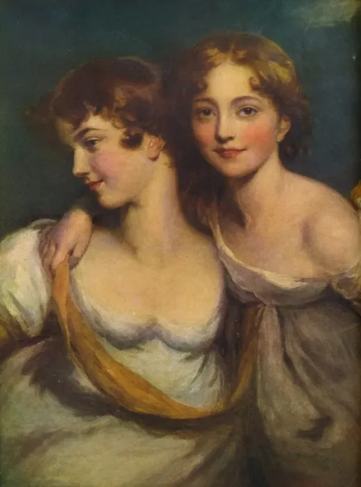 Framed Print : Fanny and Jane Hamond, 19th century, (1917). Artist: Thomas Lawrence Framed Print : Fanny and Jane Hamond, 19th century, (1917). Artist: Thomas Lawrence