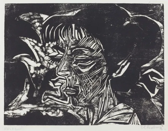 Framed Print : Fanny Wocke, 1916. Creator: Ernst Kirchner Framed Print : Fanny Wocke, 1916. Creator: Ernst Kirchner
