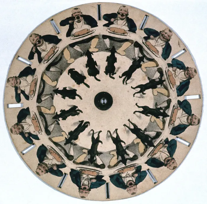 Framed Print : Fantascope disc, 1833. Artist: Thomas Mann Baynes Framed Print : Fantascope disc, 1833. Artist: Thomas Mann Baynes