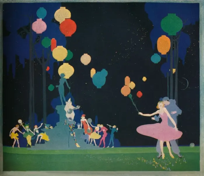 Framed Print : Fantasia, 1919. Artist: JA Austin Framed Print : Fantasia, 1919. Artist: JA Austin