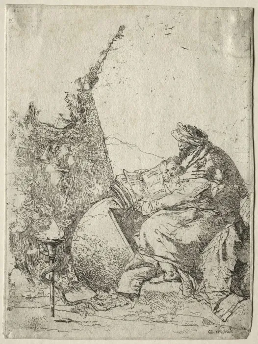 Framed Print : Fantasies: The Philosopher. Creator: Giovanni Battista Tiepolo (Italian, 1696-1770) Framed Print : Fantasies: The Philosopher. Creator: Giovanni Battista Tiepolo (Italian, 1696-1770)
