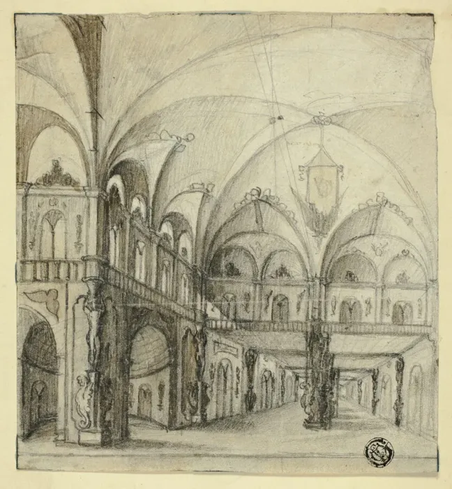 Framed Print : Fantastic Interior, n. d. Creator: Unknown