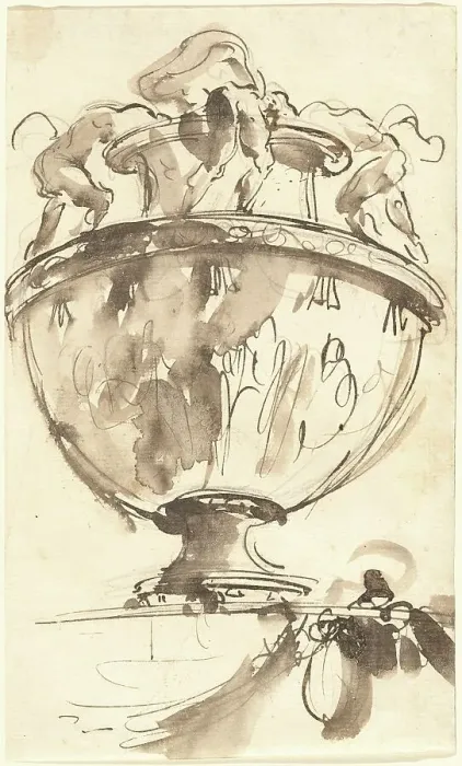 Framed Print : A Fantastic Vase, 1746 / 1747. Creator: Giovanni Battista Piranesi Framed Print : A Fantastic Vase, 1746 / 1747. Creator: Giovanni Battista Piranesi