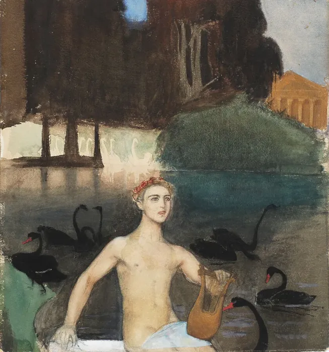 Framed Print : Fantasy, 1895. Creator: Magnus Enckell Framed Print : Fantasy, 1895. Creator: Magnus Enckell