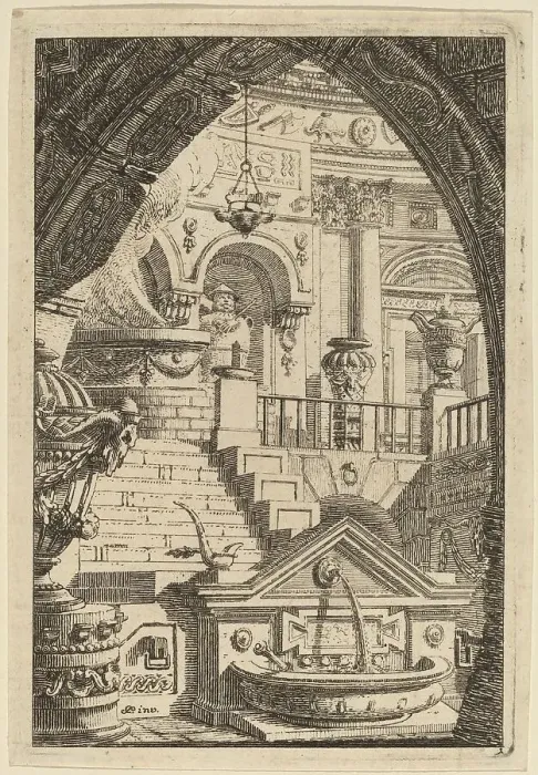 Framed Print : Fantasy of an Antique Temple, 1770 / 1780. Creator: Karl Schutz Framed Print : Fantasy of an Antique Temple, 1770 / 1780. Creator: Karl Schutz