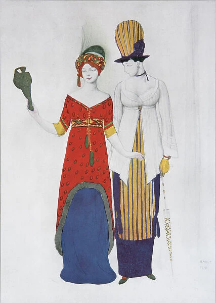 Fantasy on the Theme Modern Dress, 1910. Artist: Bakst, Leon (1866-1924)
