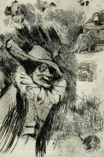 Fantoche, 1874. Creator: Félicien Rops
