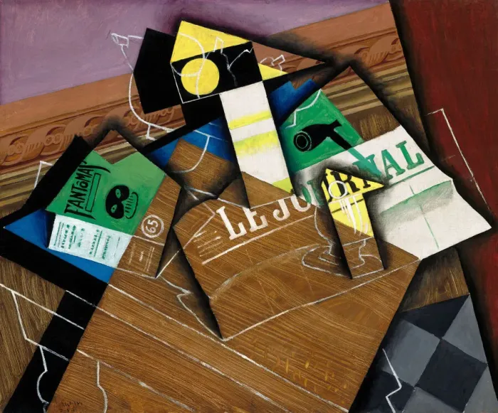 Framed Print : Fantomas, 1915. Creator: Juan Gris Framed Print : Fantomas, 1915. Creator: Juan Gris