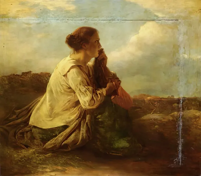 Framed Print : Far from Home, 1825-1849. Creator: George Harvey Framed Print : Far from Home, 1825-1849. Creator: George Harvey