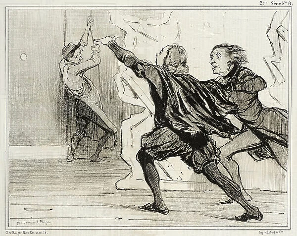 Farce dramatique... 1841. Creator: Honore Daumier