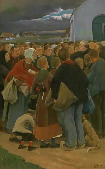 Framed Print : Farewell, 1896. Creator: Eugene Laermans Framed Print : Farewell, 1896. Creator: Eugene Laermans
