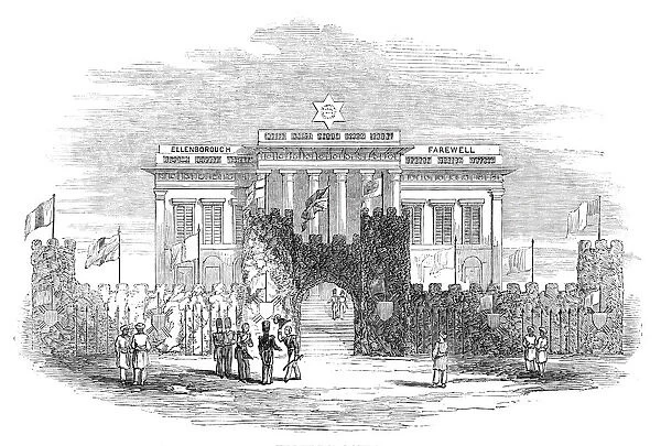 Farewell Dinner to Lord Ellenborough - The Town Hall, Calcutta, 1844. Creator: Unknown