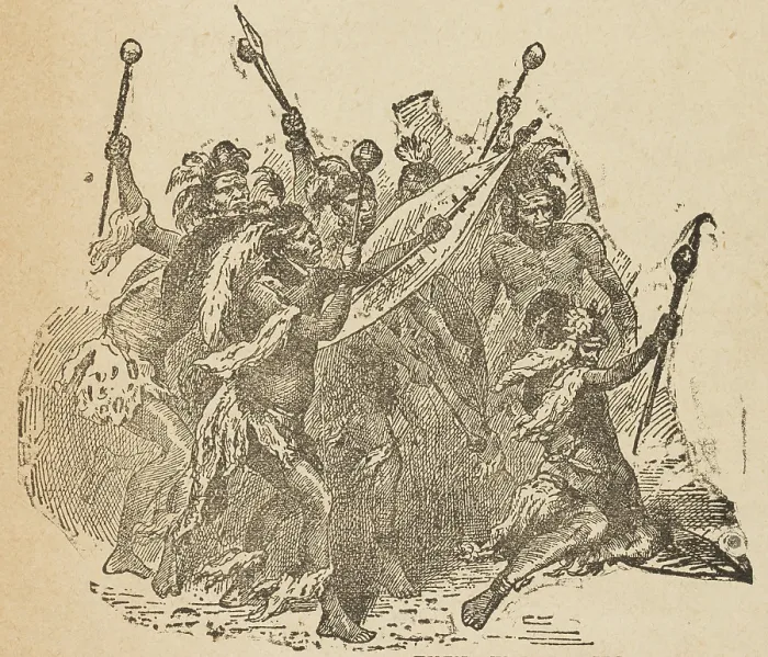 Framed Print : Farini's Friendly Zulus, 1880. Creator: Unknown. Farini's Friendly Zulus, 1880. Creator: Unknown Framed Print : Farini's Friendly Zulus, 1880. Creator: Unknown. Farini's Friendly Zulus, 1880. Creator: Unknown