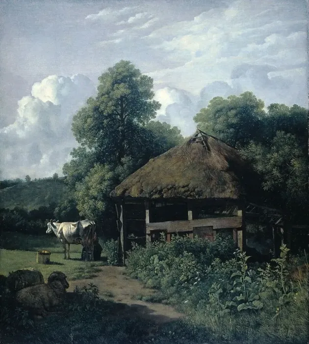 Framed Print : Farm Building in Gelderland, 1805-1810. Creator: Wouter Johannes van Troostwijk Framed Print : Farm Building in Gelderland, 1805-1810. Creator: Wouter Johannes van Troostwijk
