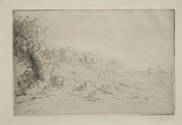 Framed Print : My Farm. Creator: Alphonse Legros (French, 1837-1911) Framed Print : My Farm. Creator: Alphonse Legros (French, 1837-1911)