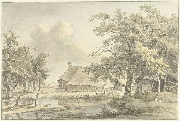 Farm in Eext (Drenthe), 1755-1818. Creator: Egbert van Drielst