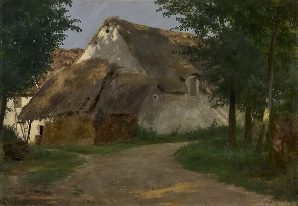 The Farm at the Entrance of the Wood, 1860-1880. Creator: Rosa Bonheur (French, 1822-1899)