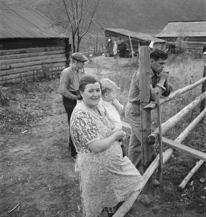 Framed Print : Farm family in the cut-over land, Priest River Valley, Bonner County, Idaho, 1939. Creator: Dorothea Lange Framed Print : Farm family in the cut-over land, Priest River Valley, Bonner County, Idaho, 1939. Creator: Dorothea Lange