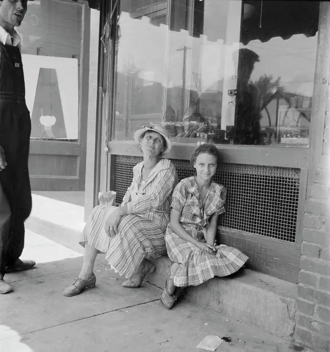 Framed Print : Farm folk spend a day in town, Eden, Alabama, 1936. Creator: Dorothea Lange Framed Print : Farm folk spend a day in town, Eden, Alabama, 1936. Creator: Dorothea Lange
