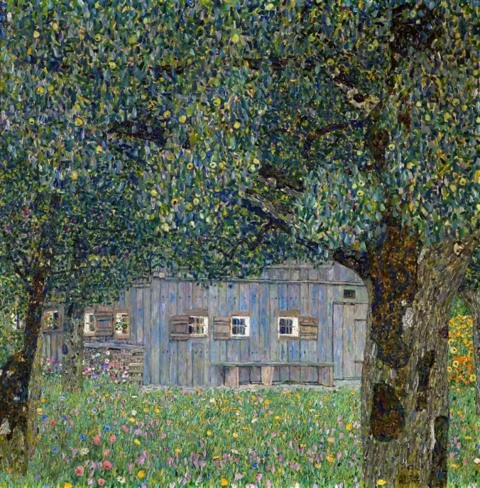 Framed Print : Farm House in Buchberg, 1911. Artist: Klimt, Gustav (1862-1918) Framed Print : Farm House in Buchberg, 1911. Artist: Klimt, Gustav (1862-1918)