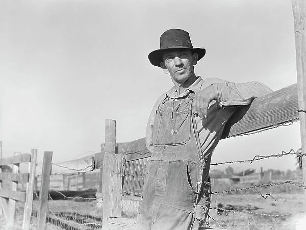 Farm Security Administration (FSA) rural rehabilitation client, Tulare County, California, 1938. Creator: Dorothea Lange