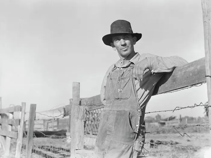 Framed Print : Farm Security Administration (FSA) rural rehabilitation client, Tulare County, California, 1938. Creator: Dorothea Lange Framed Print : Farm Security Administration (FSA) rural rehabilitation client, Tulare County, California, 1938. Creator: Dorothea Lange