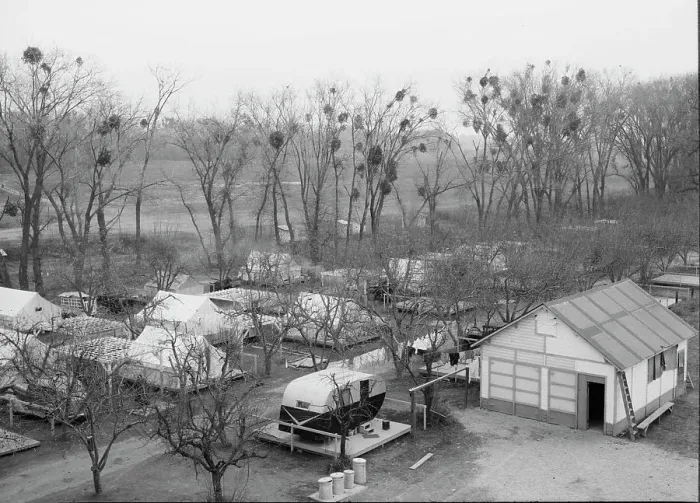 Framed Print : Farm Security Administration (FSA) temporary camp for migrants, Gridley, California, 1939. Creator: Dorothea Lange Framed Print : Farm Security Administration (FSA) temporary camp for migrants, Gridley, California, 1939. Creator: Dorothea Lange