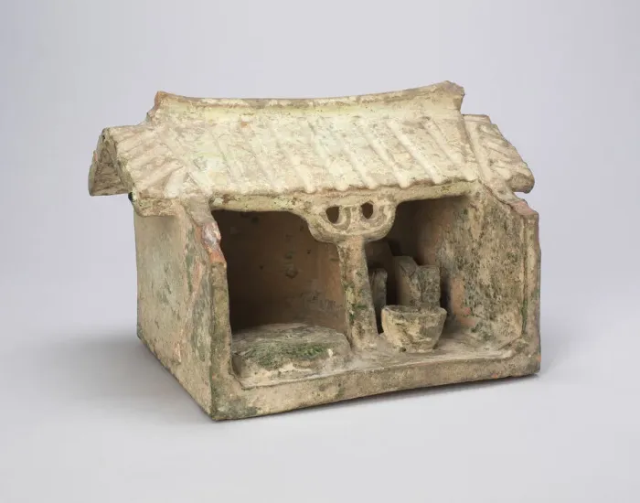 Framed Print : Farm Shed with Grain Mill, Eastern Han dynasty (A. D. 25-220). Creator: Unknown Framed Print : Farm Shed with Grain Mill, Eastern Han dynasty (A. D. 25-220). Creator: Unknown