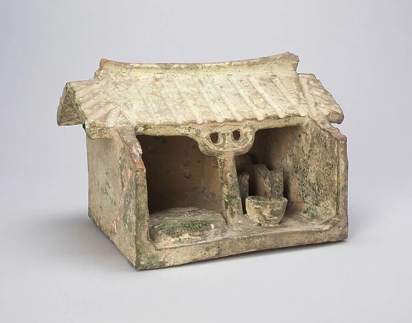Farm Shed with Grain Mill, Eastern Han dynasty (A. D. 25-220). Creator: Unknown