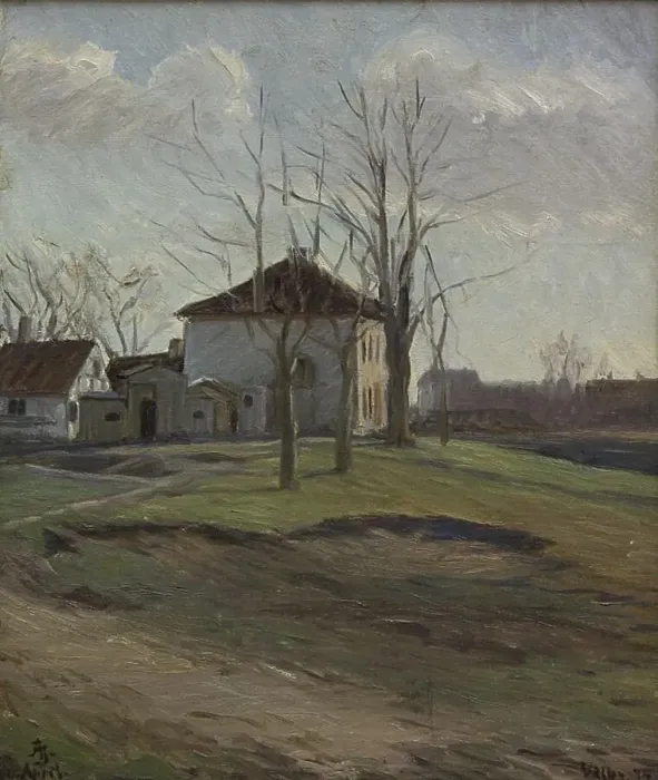 Framed Print : A Farm in Valby, near Copenhagen, 1894. Creator: Albert Gottschalk Framed Print : A Farm in Valby, near Copenhagen, 1894. Creator: Albert Gottschalk