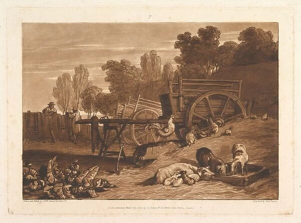 The Farm-Yard with the Cock (Liber Studiorum, part IV, plate 17), March 29, 1809