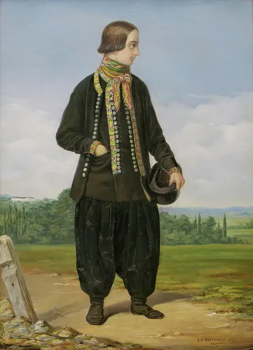 Framed Print : Farmer from Amager, 1843. Creator: Johan Christoffer Boklund Framed Print : Farmer from Amager, 1843. Creator: Johan Christoffer Boklund