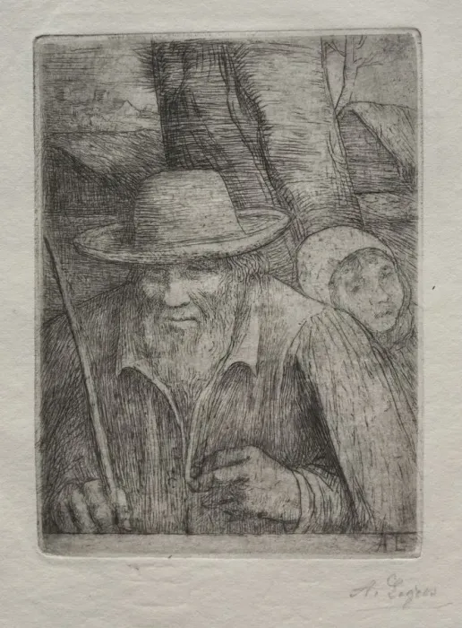 Framed Print : The Farmer. Creator: Alphonse Legros (French, 1837-1911) Framed Print : The Farmer. Creator: Alphonse Legros (French, 1837-1911)