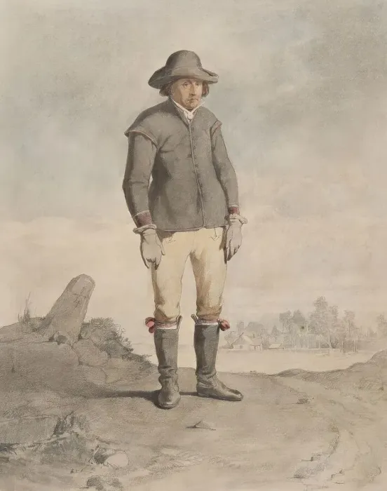 Framed Print : Farmer from Fär district, 1810-1857. Creator: Otto Wallgren Framed Print : Farmer from Fär district, 1810-1857. Creator: Otto Wallgren