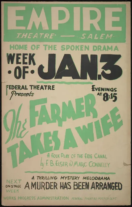 Framed Print : The Farmer Takes a Wife, Salem, MA, 1938. Creator: Unknown Framed Print : The Farmer Takes a Wife, Salem, MA, 1938. Creator: Unknown