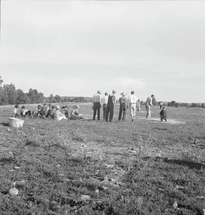 Framed Print : Farmers baseball game in the country, on U.S. 62, near Mountain Home, northern Arkansas, 1938. Creator: Dorothea Lange Framed Print : Farmers baseball game in the country, on U.S. 62, near Mountain Home, northern Arkansas, 1938. Creator: Dorothea Lange