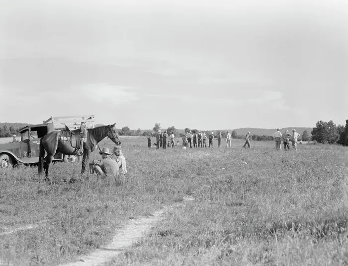 Framed Print : Farmers baseball game in the country, on U.S. 62, near Mountain Home, northern Arkansas, 1938. Creator: Dorothea Lange Framed Print : Farmers baseball game in the country, on U.S. 62, near Mountain Home, northern Arkansas, 1938. Creator: Dorothea Lange