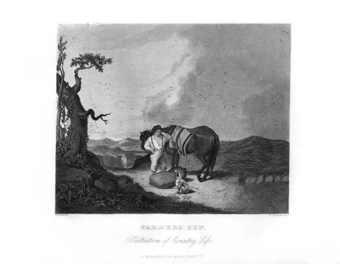 Framed Print : Farmers Son, c1872. Artist: William G Jackman Framed Print : Farmers Son, c1872. Artist: William G Jackman