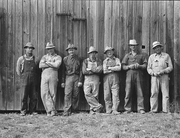 Here are the farmers who have bought machinery... West Carlton, Yamhill County, Oregon, 1939. Creator: Dorothea Lange